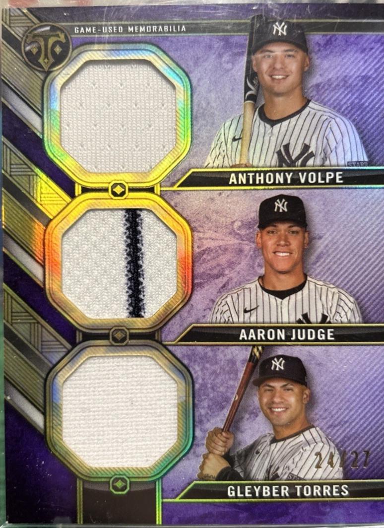 Anthony Volpe / Aaron Judge / Gleyber Torres [Amethyst] #RCC-VJT
