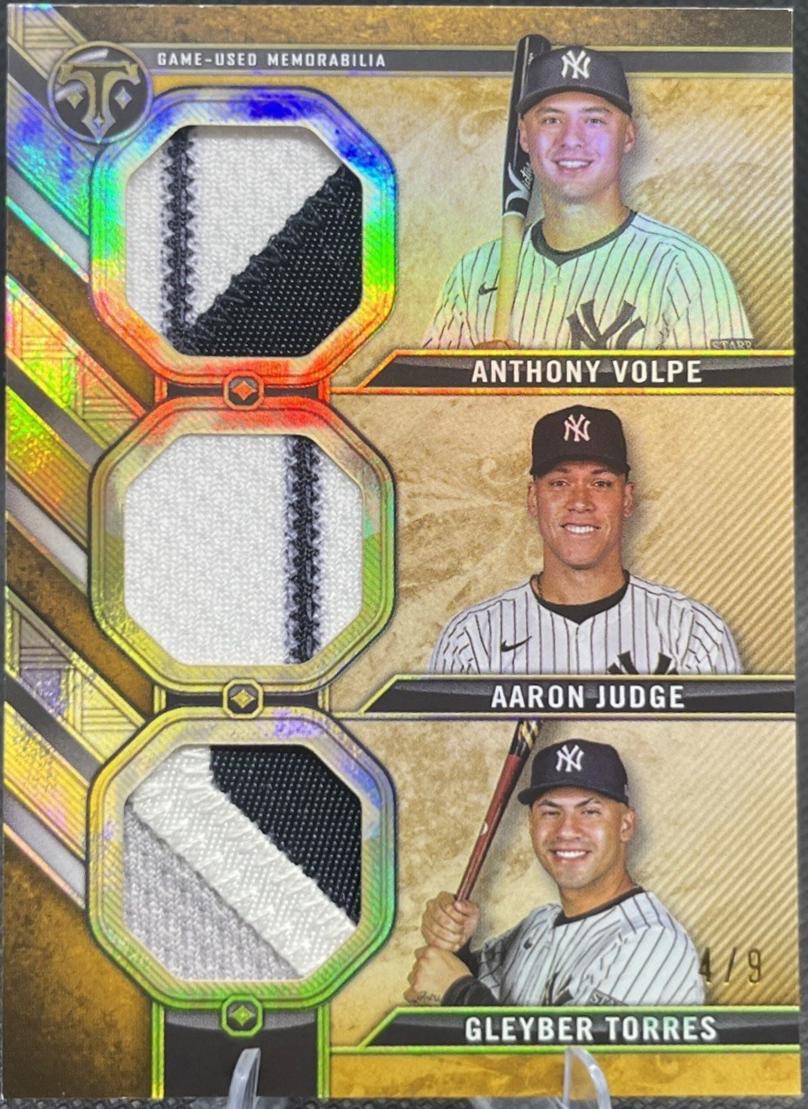 Anthony Volpe / Aaron Judge / Gleyber Torres [Gold] #RCC-VJT
