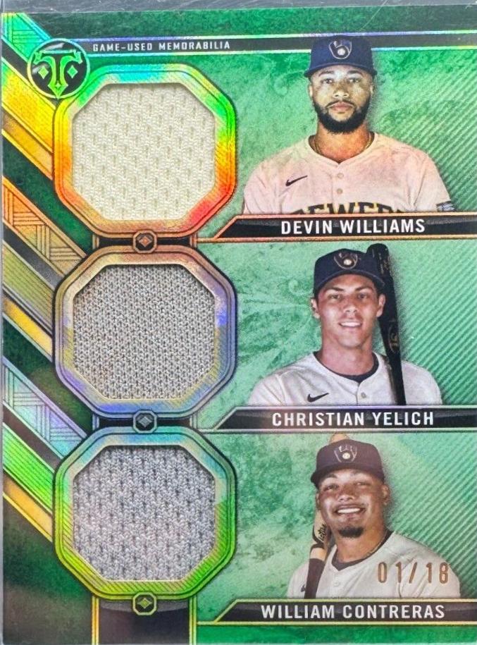 Christian Yelich / Devin Williams / William Contreras [Emerald] #RCC-WYC
