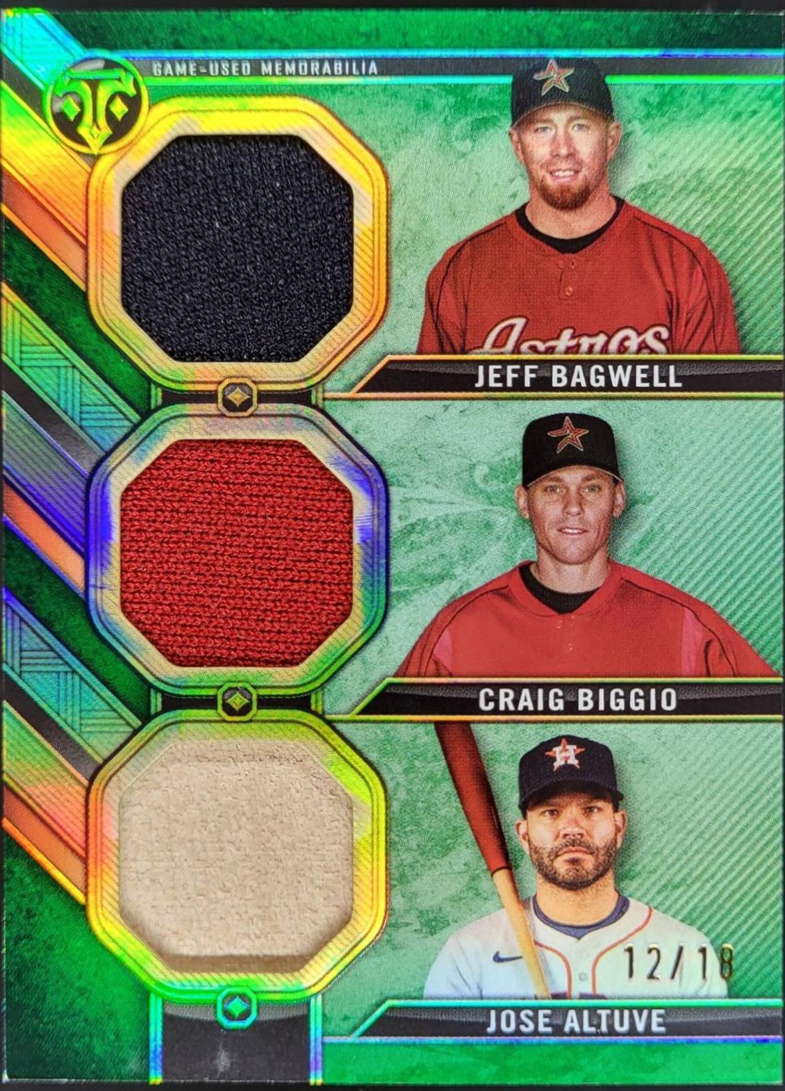 Craig Biggio / Jeff Bagwell / Jose Altuve [Emerald] #RCC-BBA