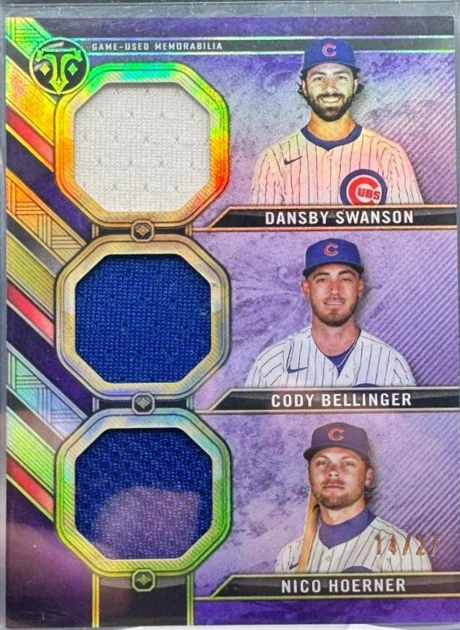 Dansby Swanson / Nico Hoerner / Cody Bellinger [Amethyst] #RCC-SBH