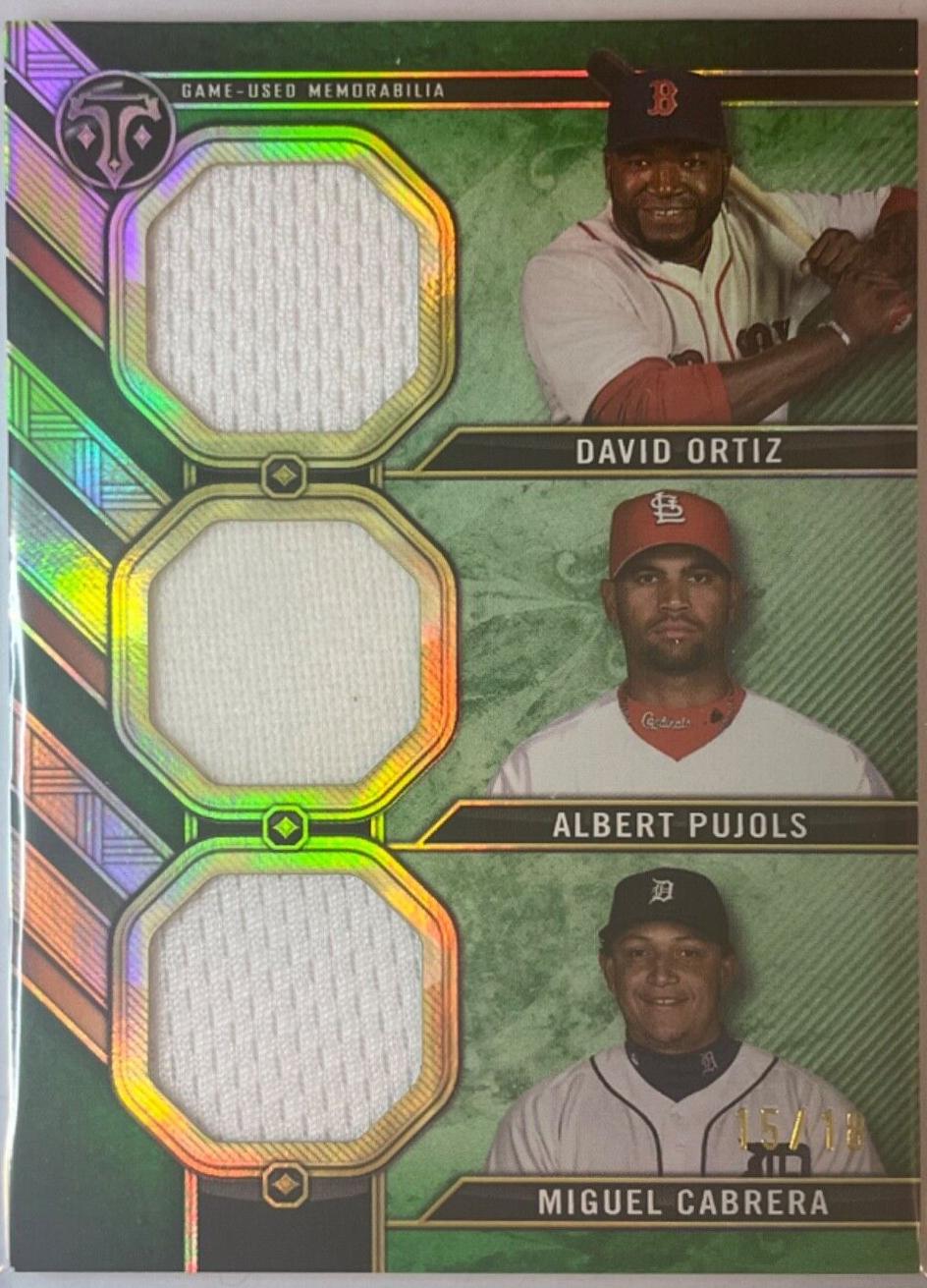 David Ortiz / Miguel Cabrera / Albert Pujols [Emerald] #RCC-OPC