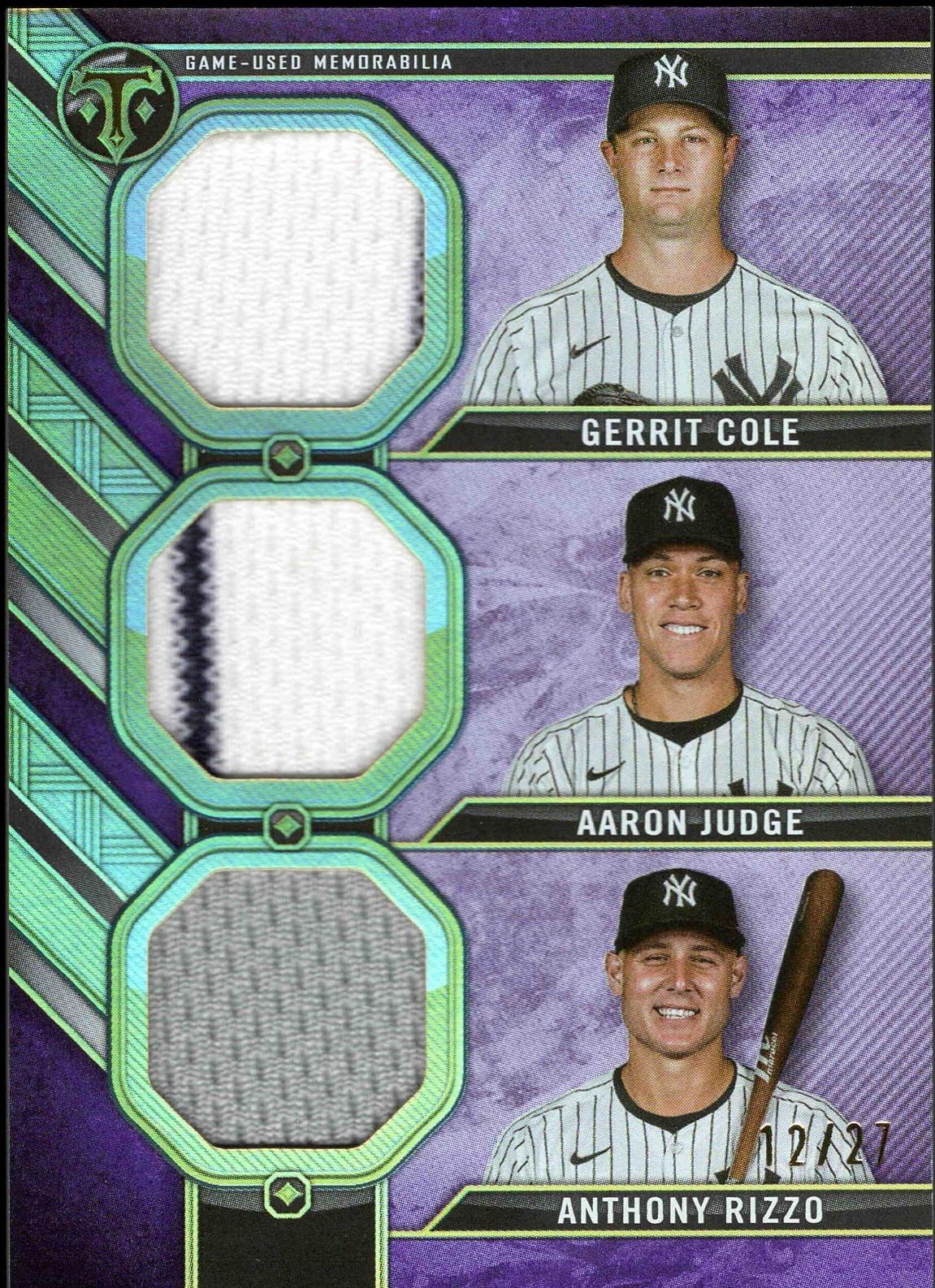 Gerrit Cole / Anthony Rizzo / Aaron Judge [Amethyst] #RCC-CJR