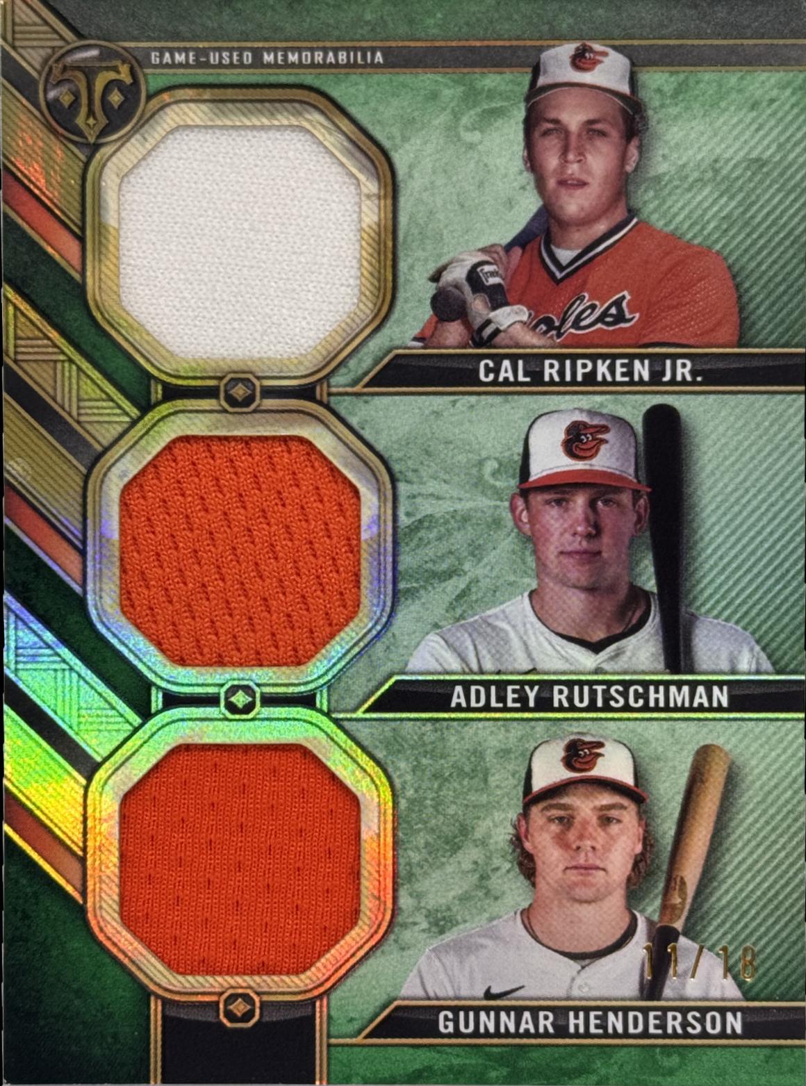 Gunnar Henderson / Cal Ripken Jr. / Adley Rutschman [Emerald] #RCC-RRH