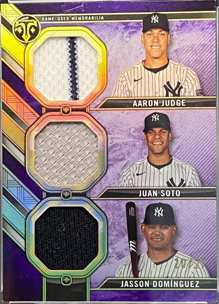 Jasson Dominguez / Juan Soto / Aaron Judge [Amethyst] #RCC-JSD