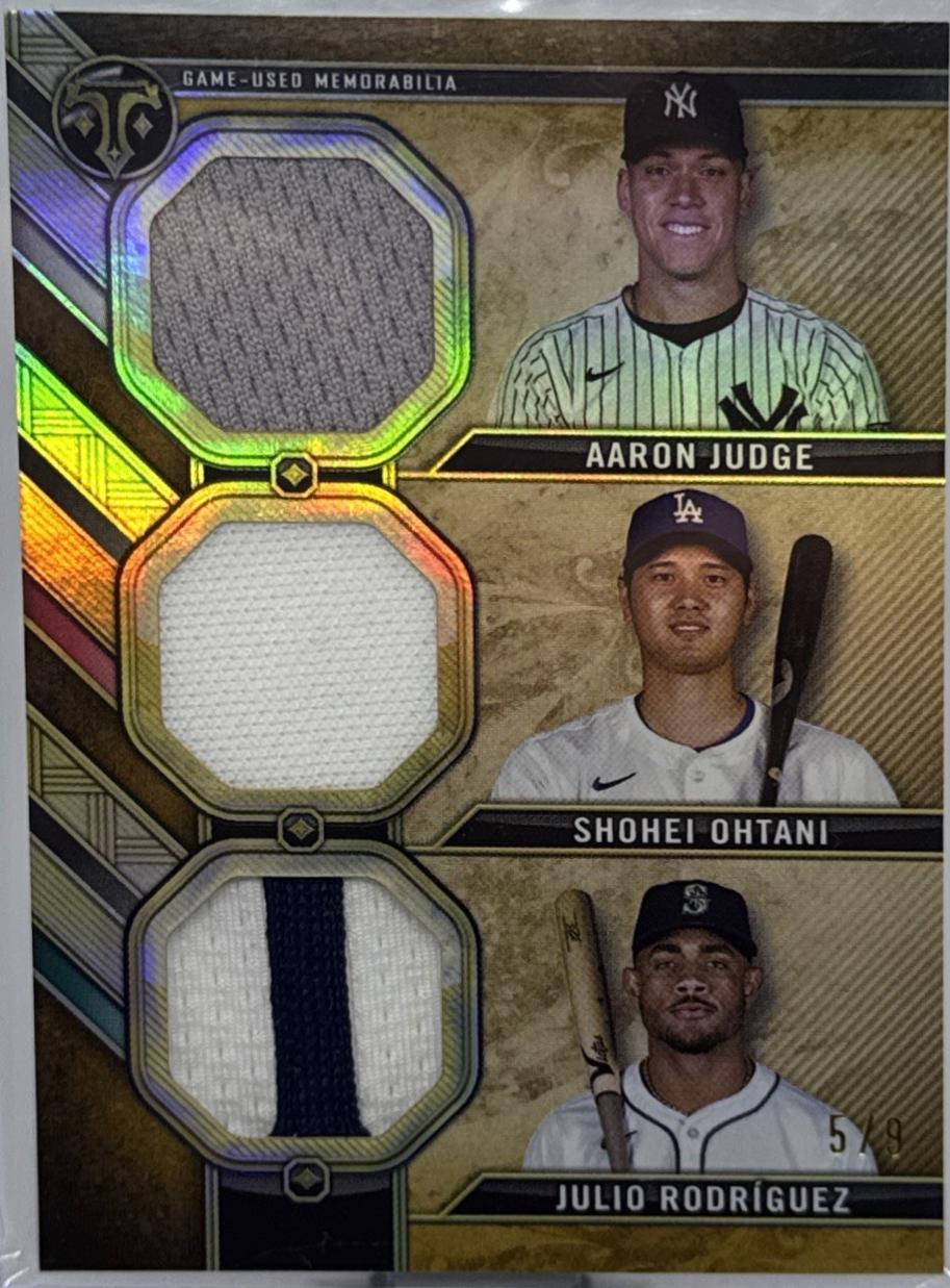 Julio Rodriguez / Shohei Ohtani / Aaron Judge [Gold] #RCC-JOR