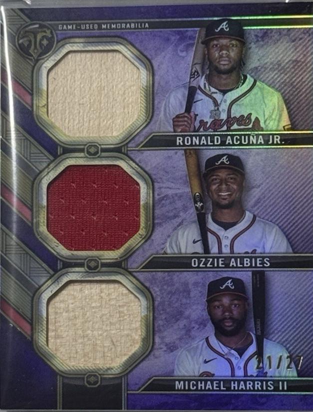 Ozzie Albies / Ronald Acuna Jr. / Michael Harris II [Amethyst] #RCC-AAH