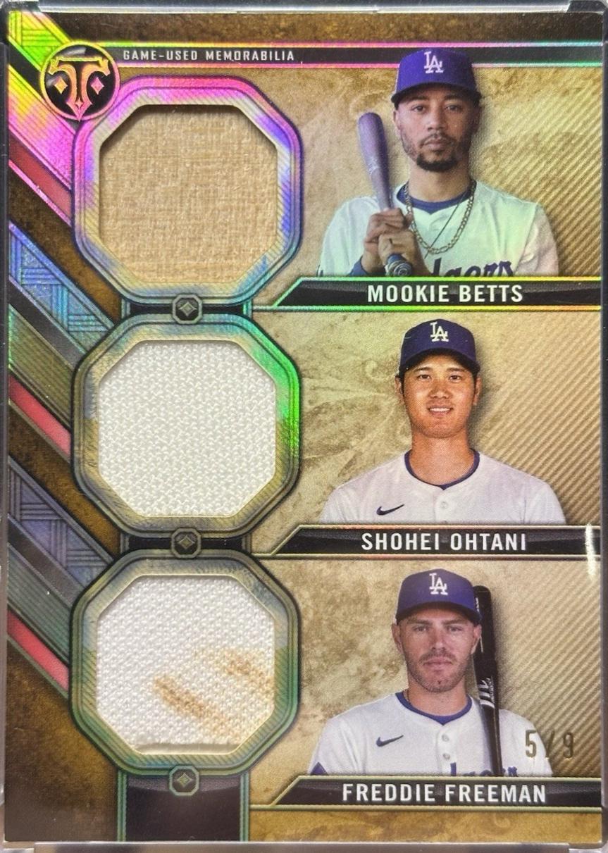 Shohei Ohtani / Freddie Freeman / Mookie Betts [Gold] #RCC-BKB