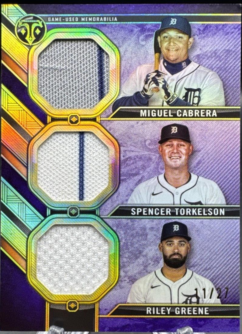 Spencer Torkelson / Riley Greene / Miguel Cabrera [Amethyst] #RCC-CTG