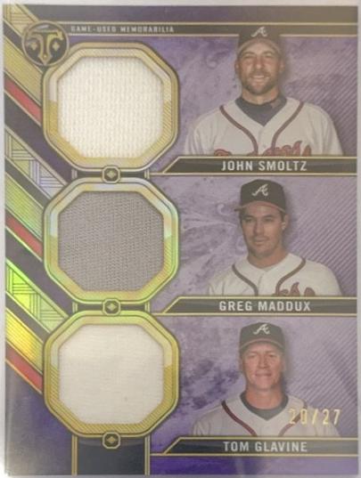 Tom Glavine / Greg Maddux / John Smoltz [Amethyst] #RCC-SMG