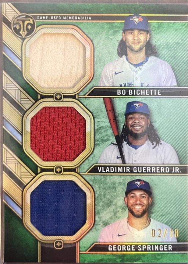 Vladimir Guerrero Jr. / Bo Bichette / George Springer [Emerald] #RCC-BGS