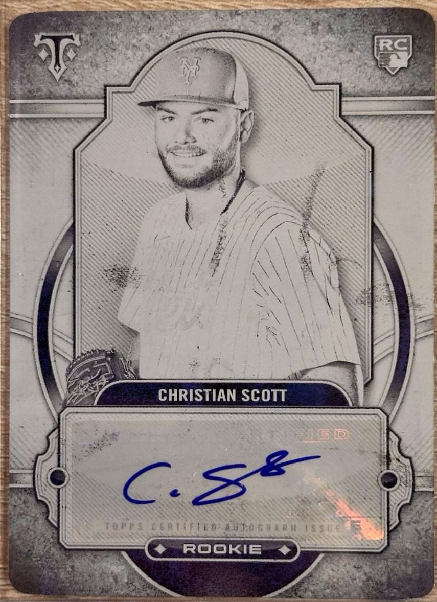 Christian Scott [Black Printing Plate] #RA-SCO