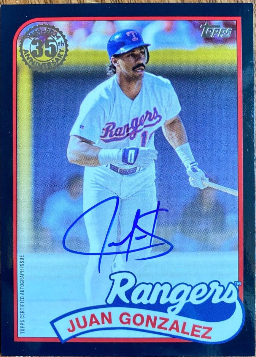 Juan Gonzalez [Black] #89AU-JG
