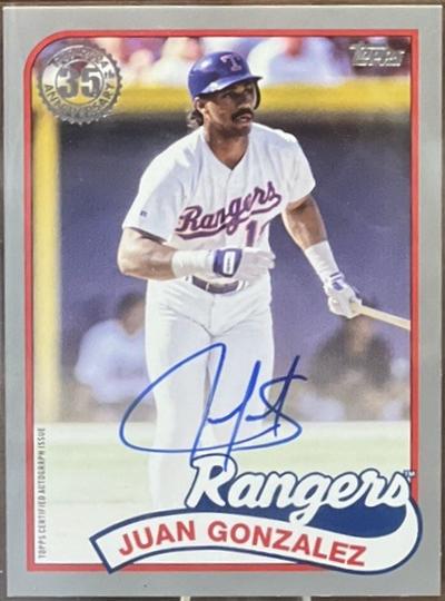 Juan Gonzalez [Platinum] #89AU-JG