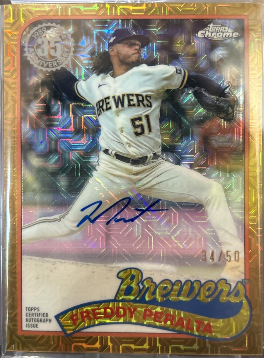 Freddy Peralta [Gold Autograph] #T89CU-FP