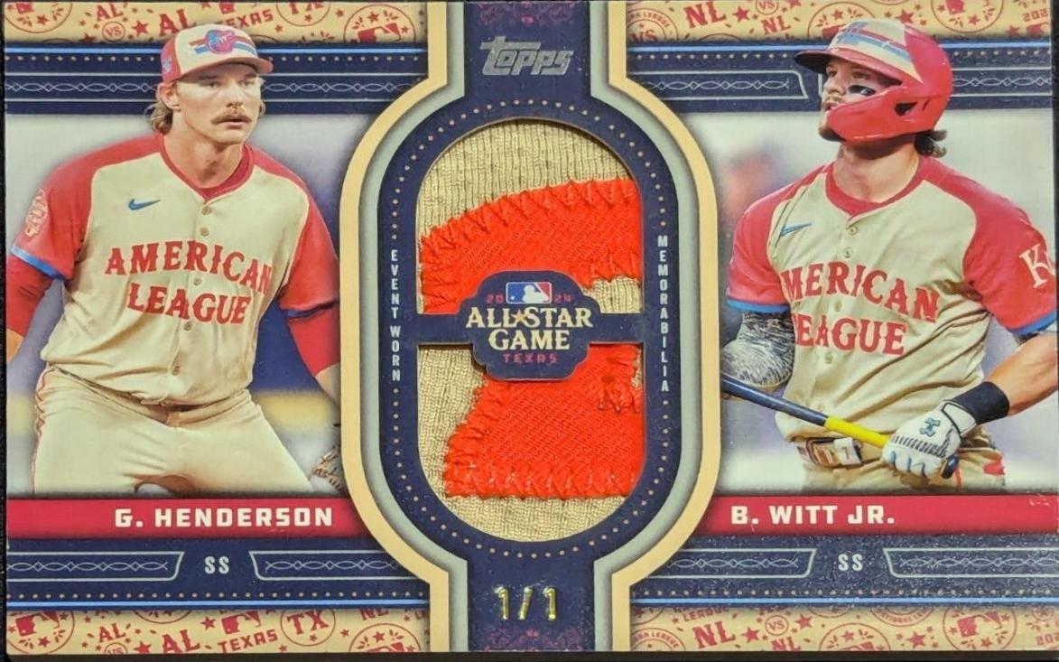 Bobby Witt Jr. / Gunnar Henderson [Platinum] #ASSD-HWJ