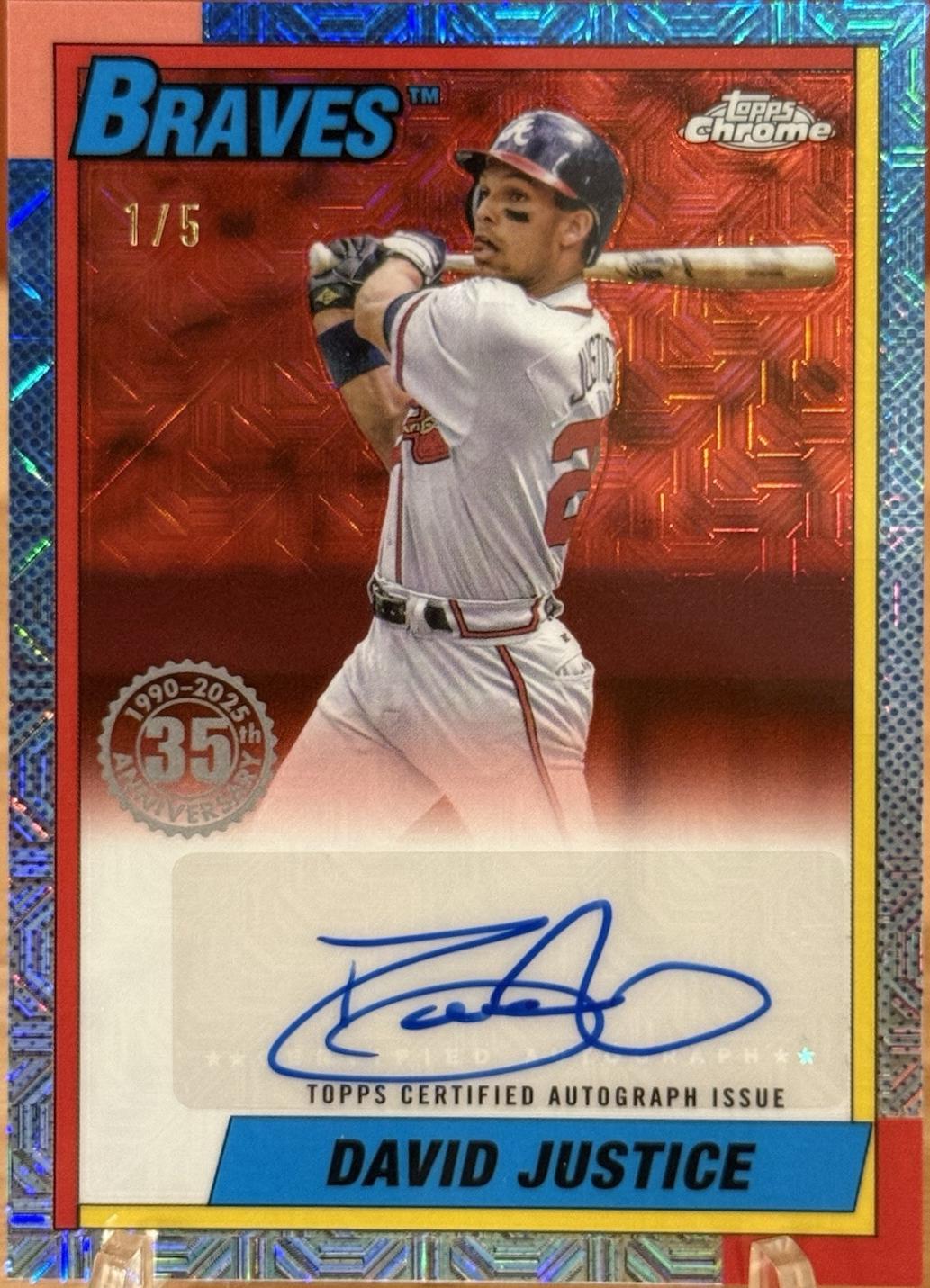 David Justice #90CA-DJ