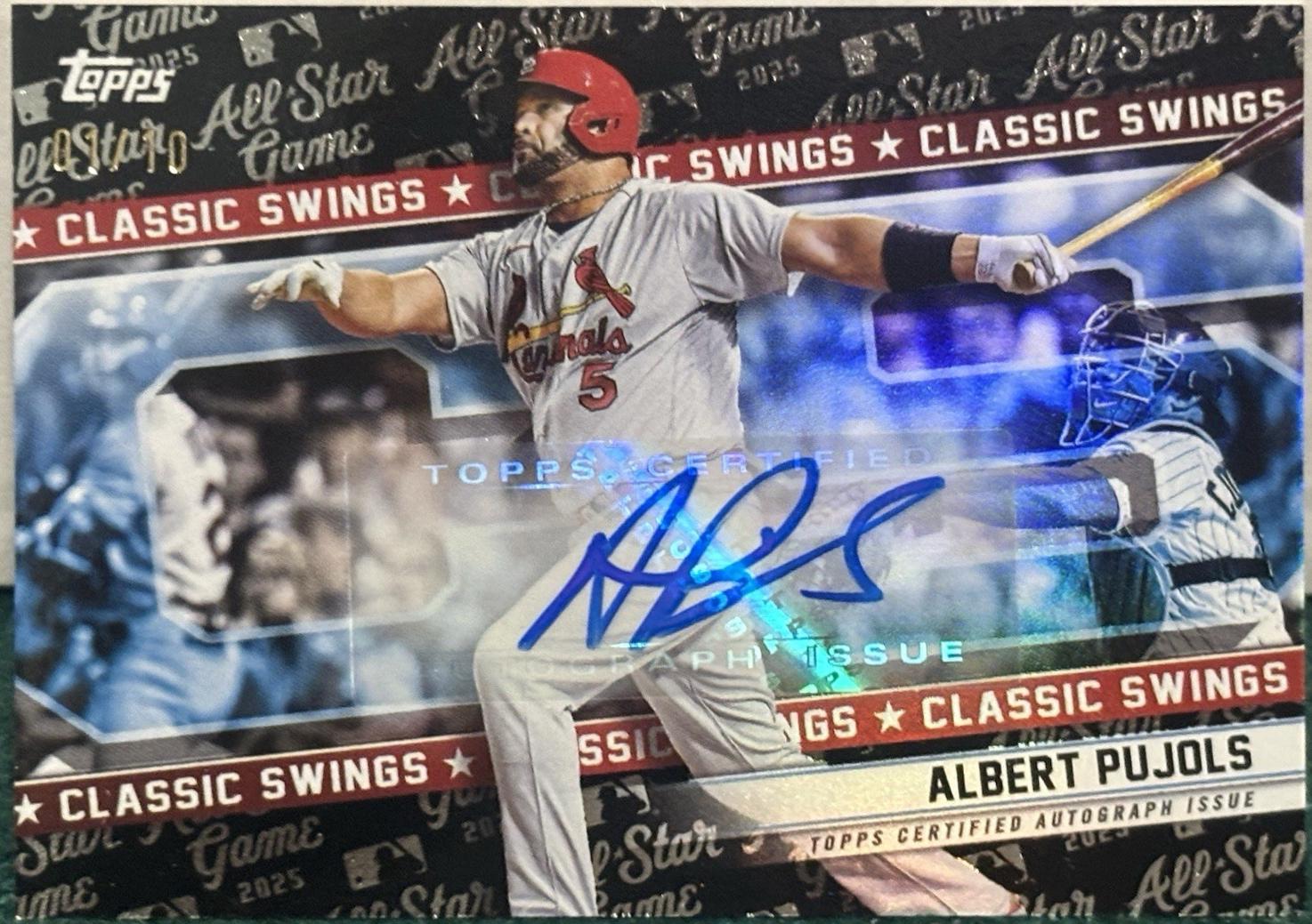 Albert Pujols [Black Foil] #CSA-AP