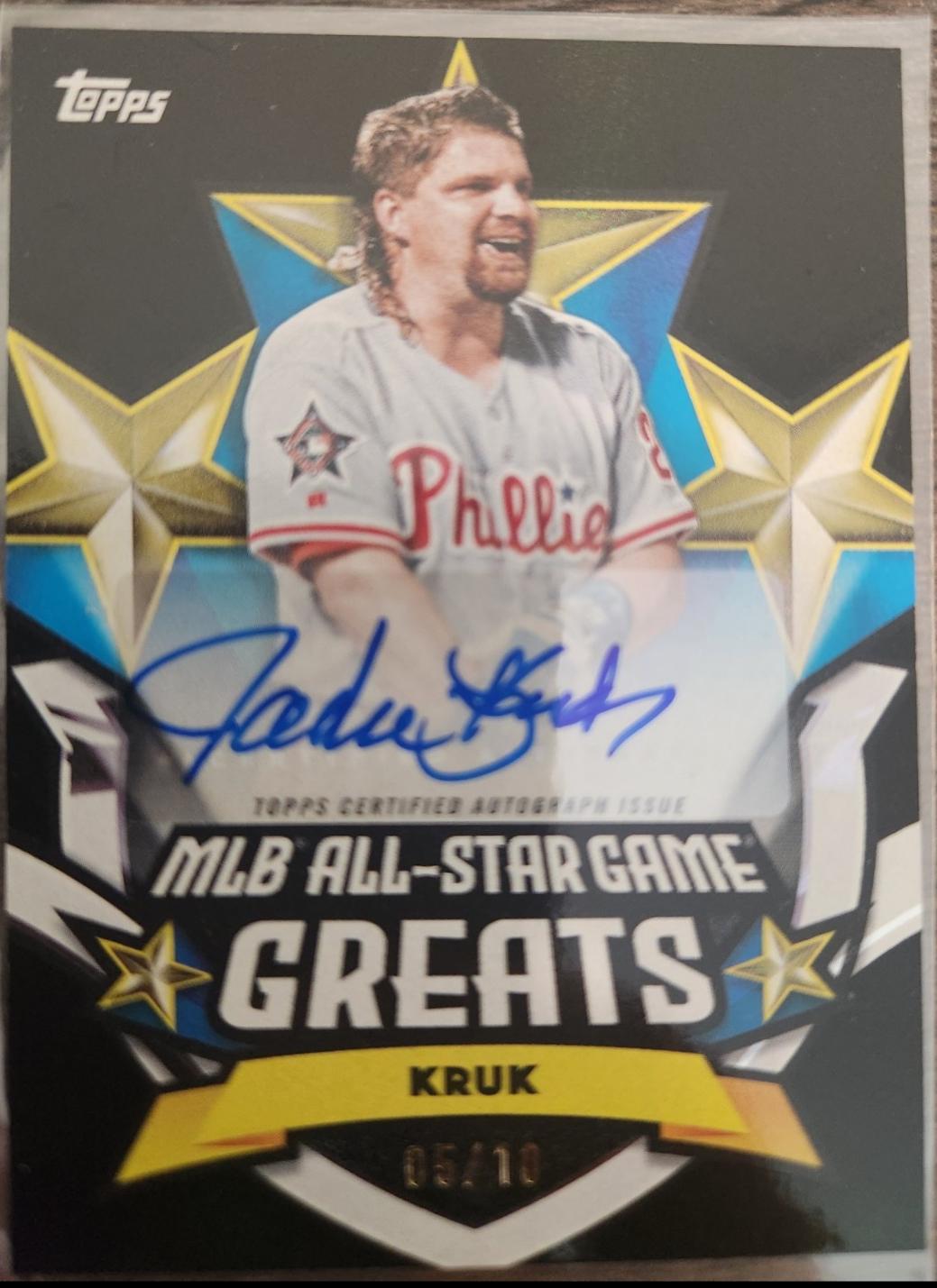 John Kruk [Black Foil] #ASGGA-JK