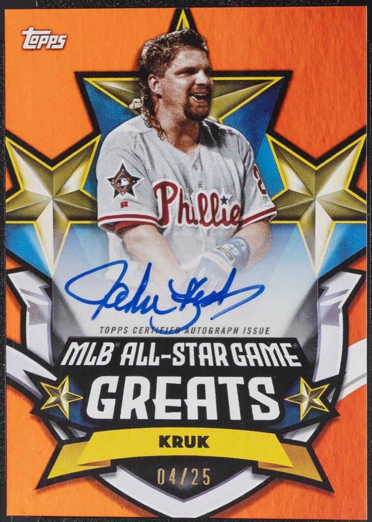 John Kruk [Orange Foil] #ASGGA-JK