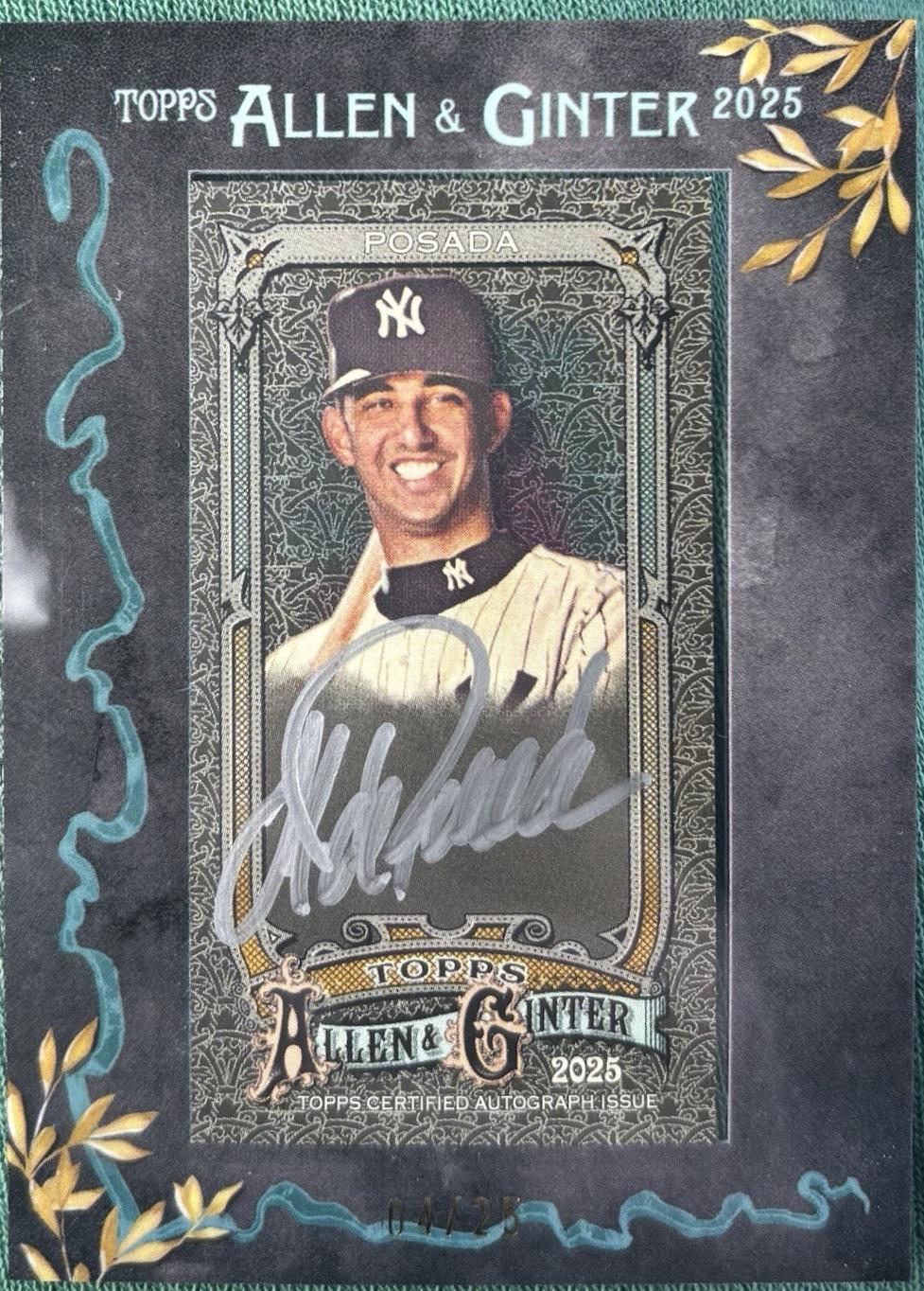 Jorge Posada [Gold Ink] #MA-JP
