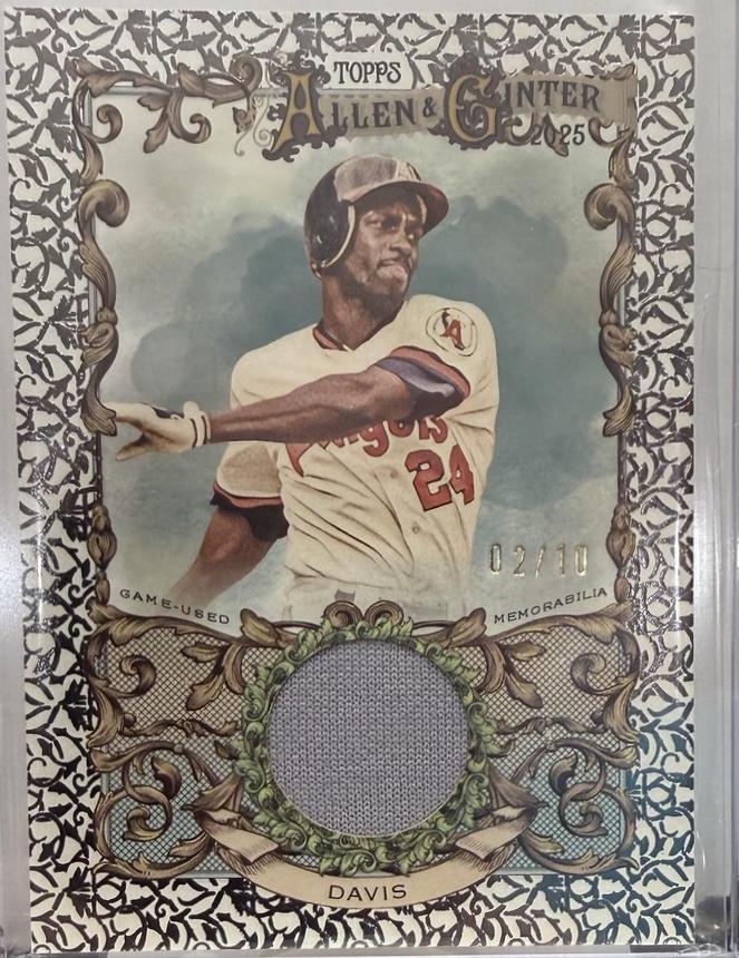 Chili Davis [Black Foil] #AGR-CD