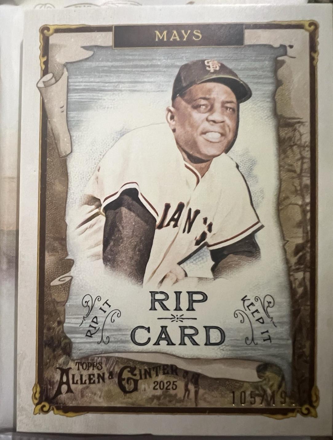 Willie Mays #RIP-27