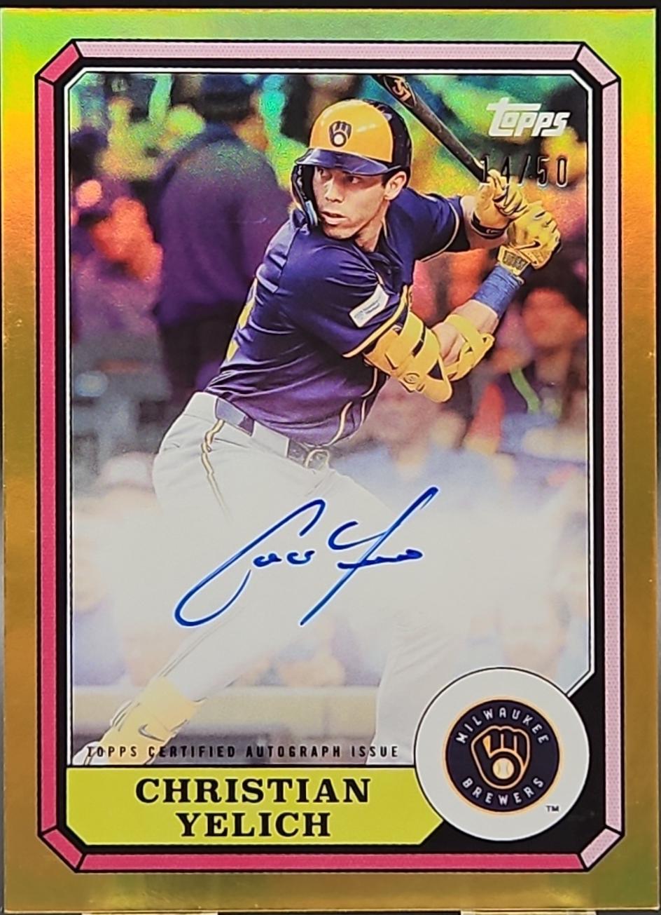 Christian Yelich [Gold] #87BBA-CY