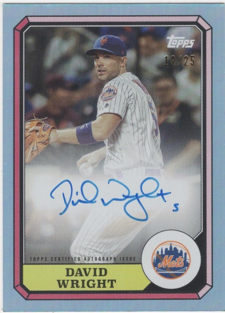 David Wright [Blue] #87BBA-DW