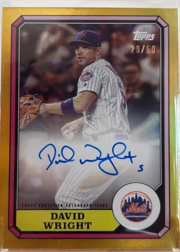 David Wright [Gold] #87BBA-DW