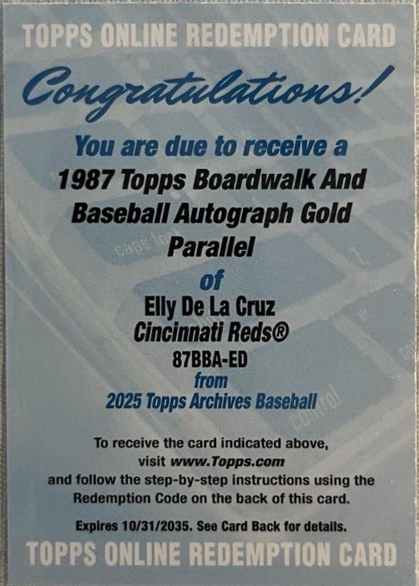 Elly De La Cruz [Gold] #87BBA-ED