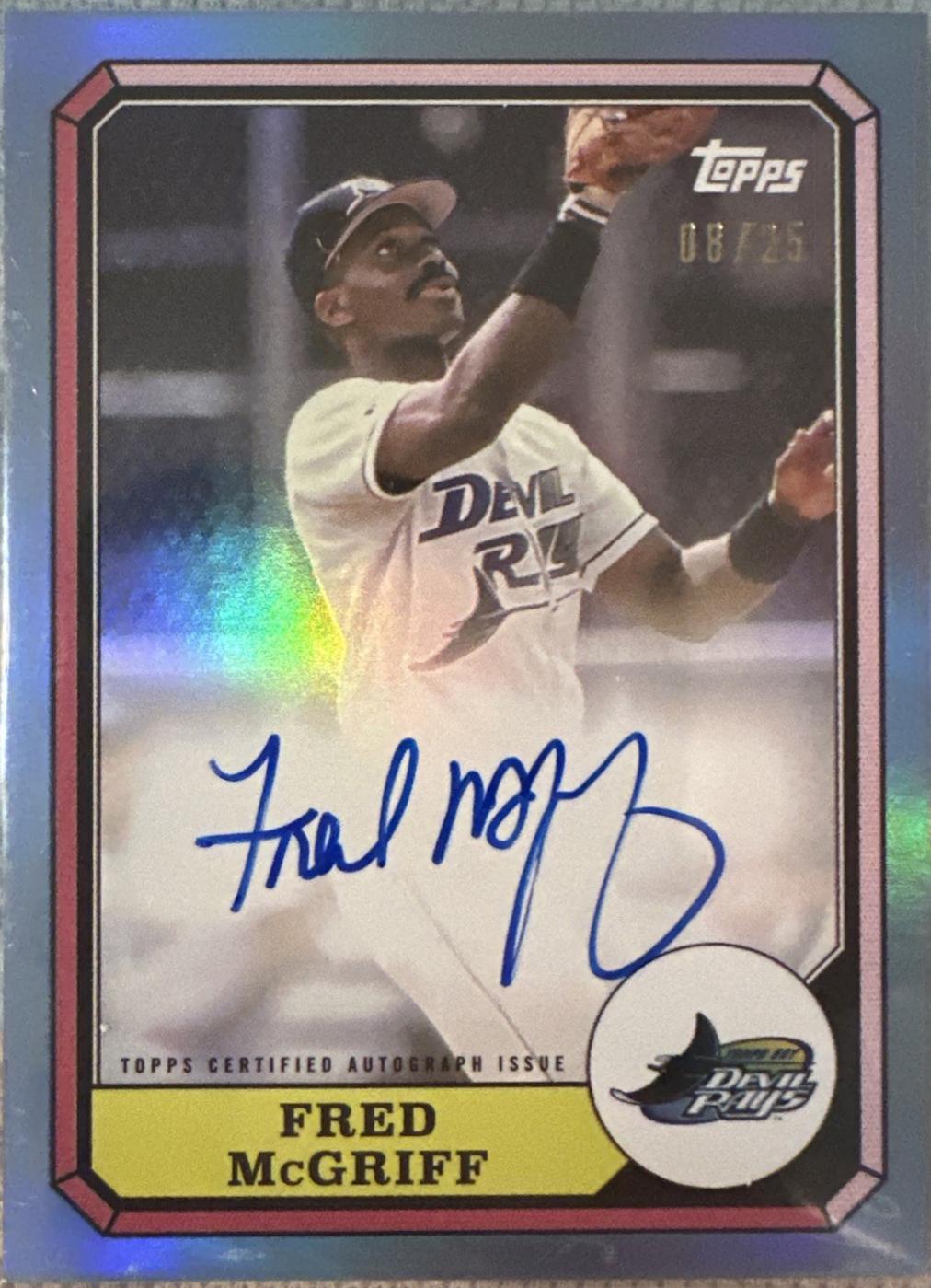 Fred McGriff [Blue] #87BBA-FM