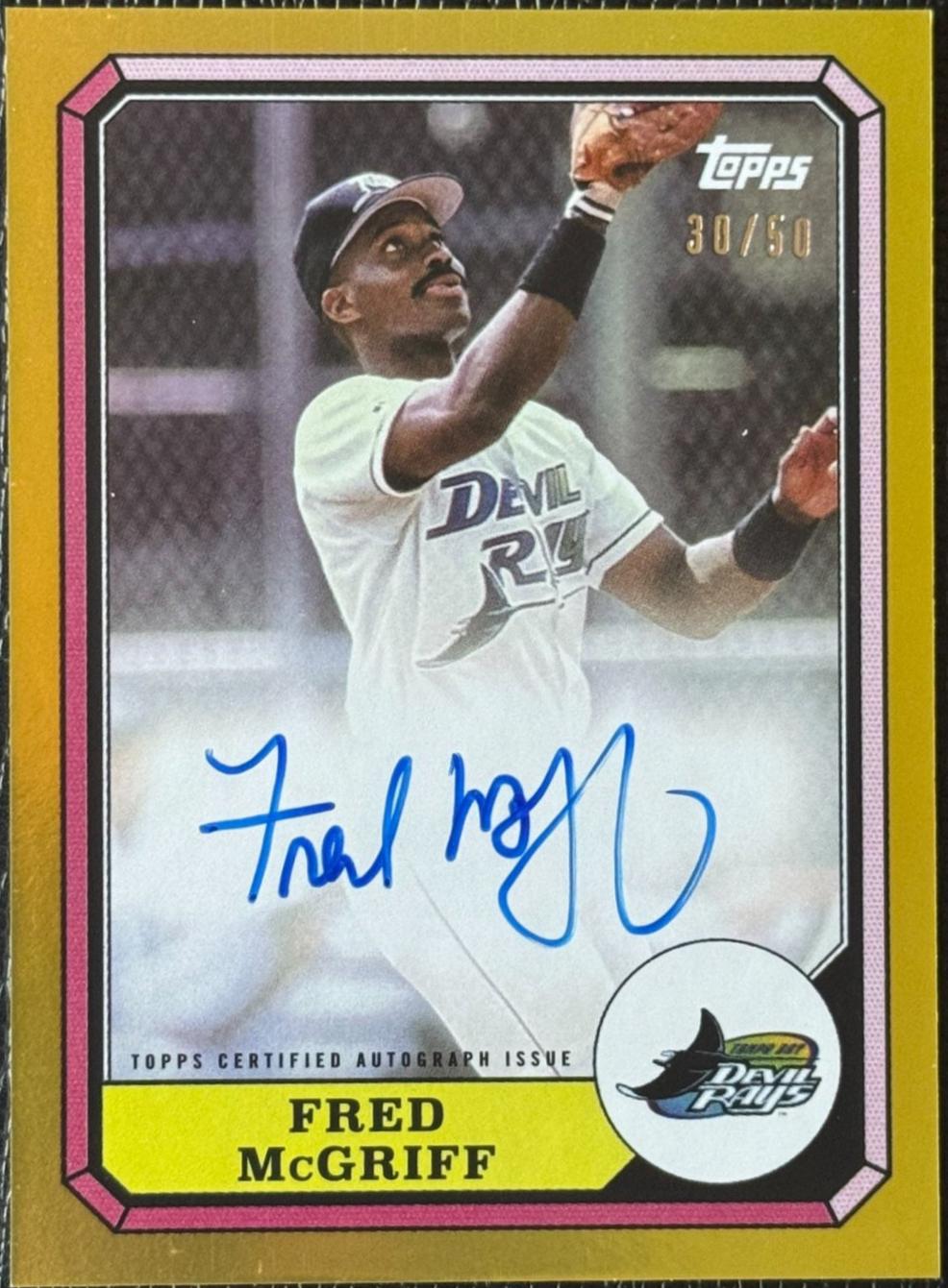 Fred McGriff [Gold] #87BBA-FM