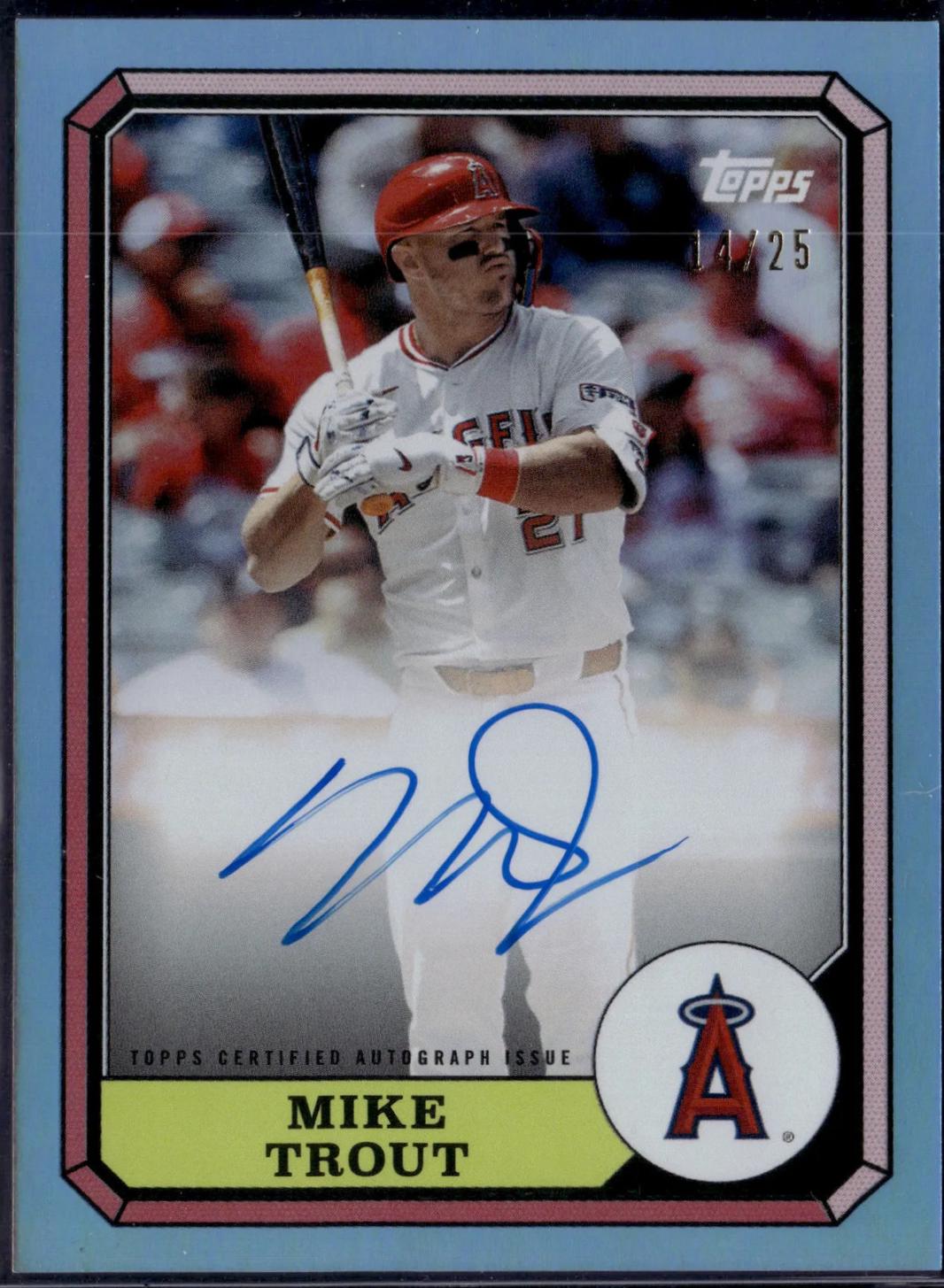 Mike Trout [Blue] #87BBA-MT
