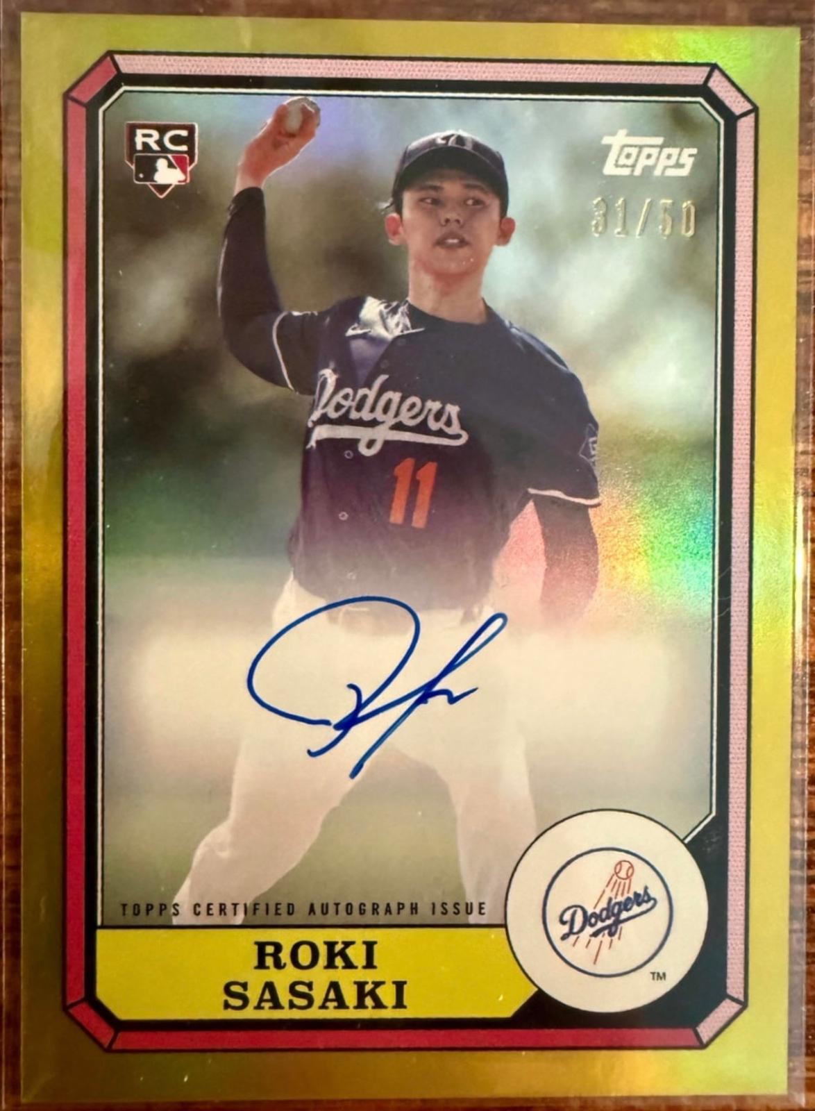 Roki Sasaki [Gold] #87BBA-RS