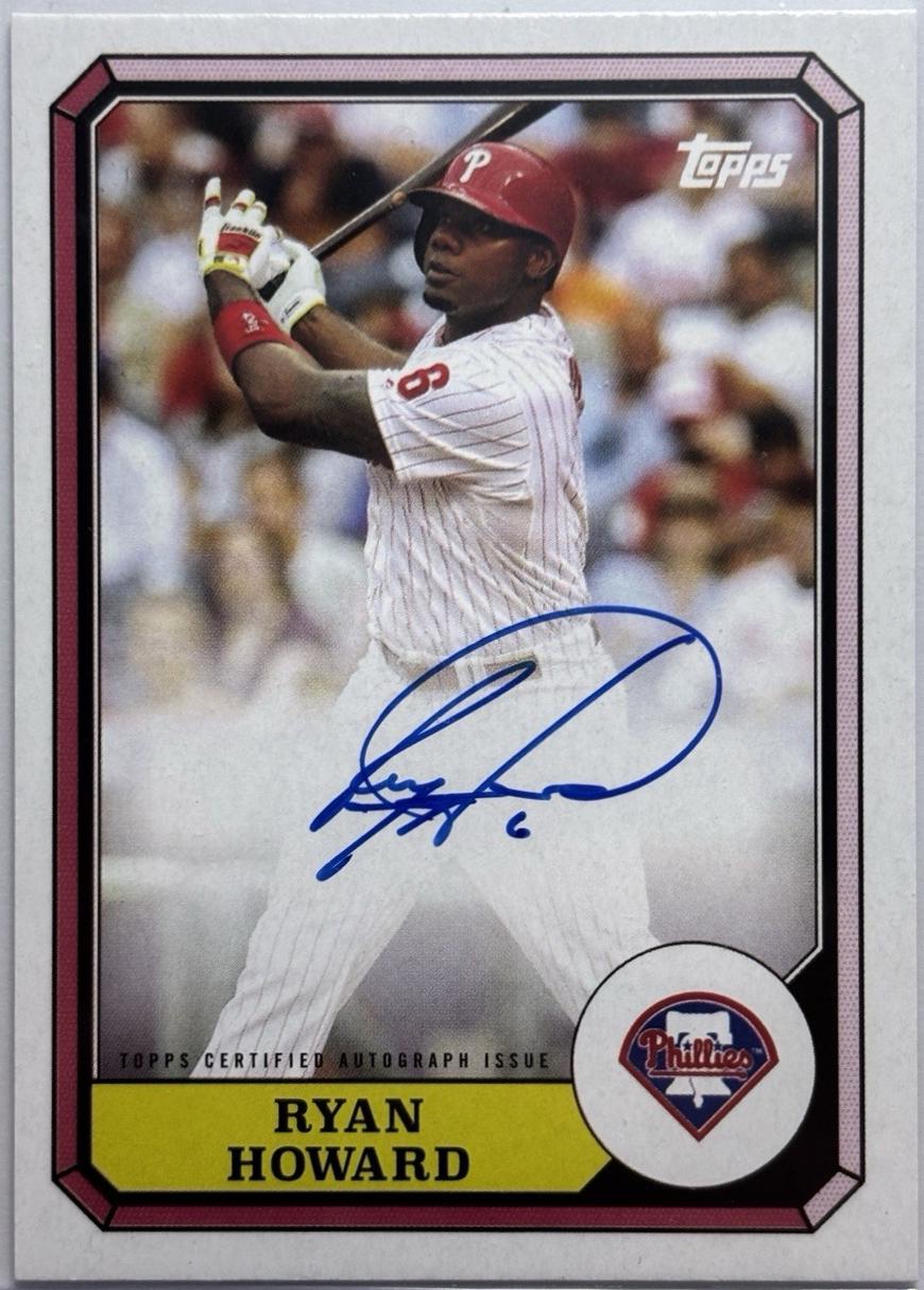 Ryan Howard #87BBA-RH