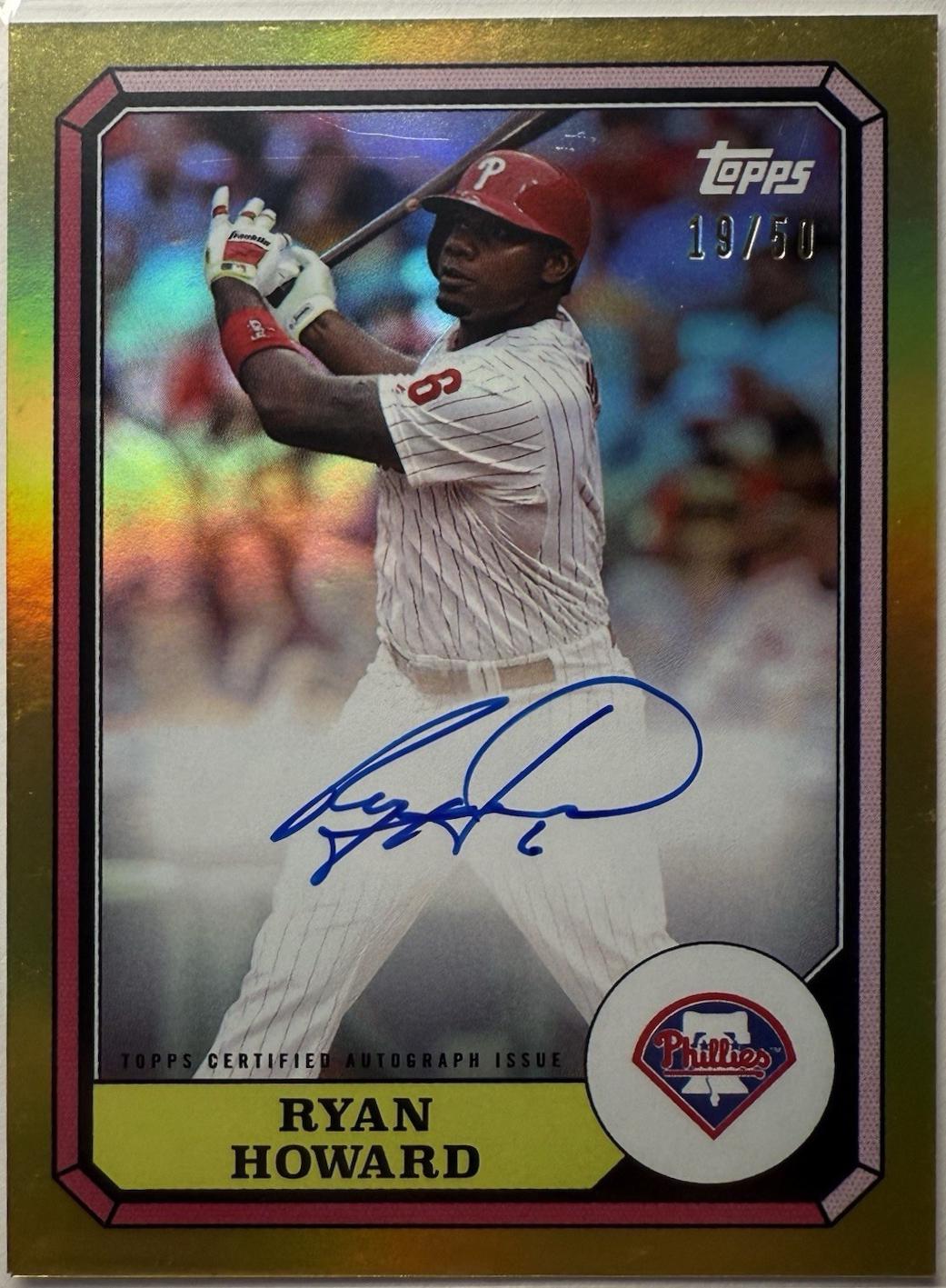 Ryan Howard [Gold] #87BBA-RH