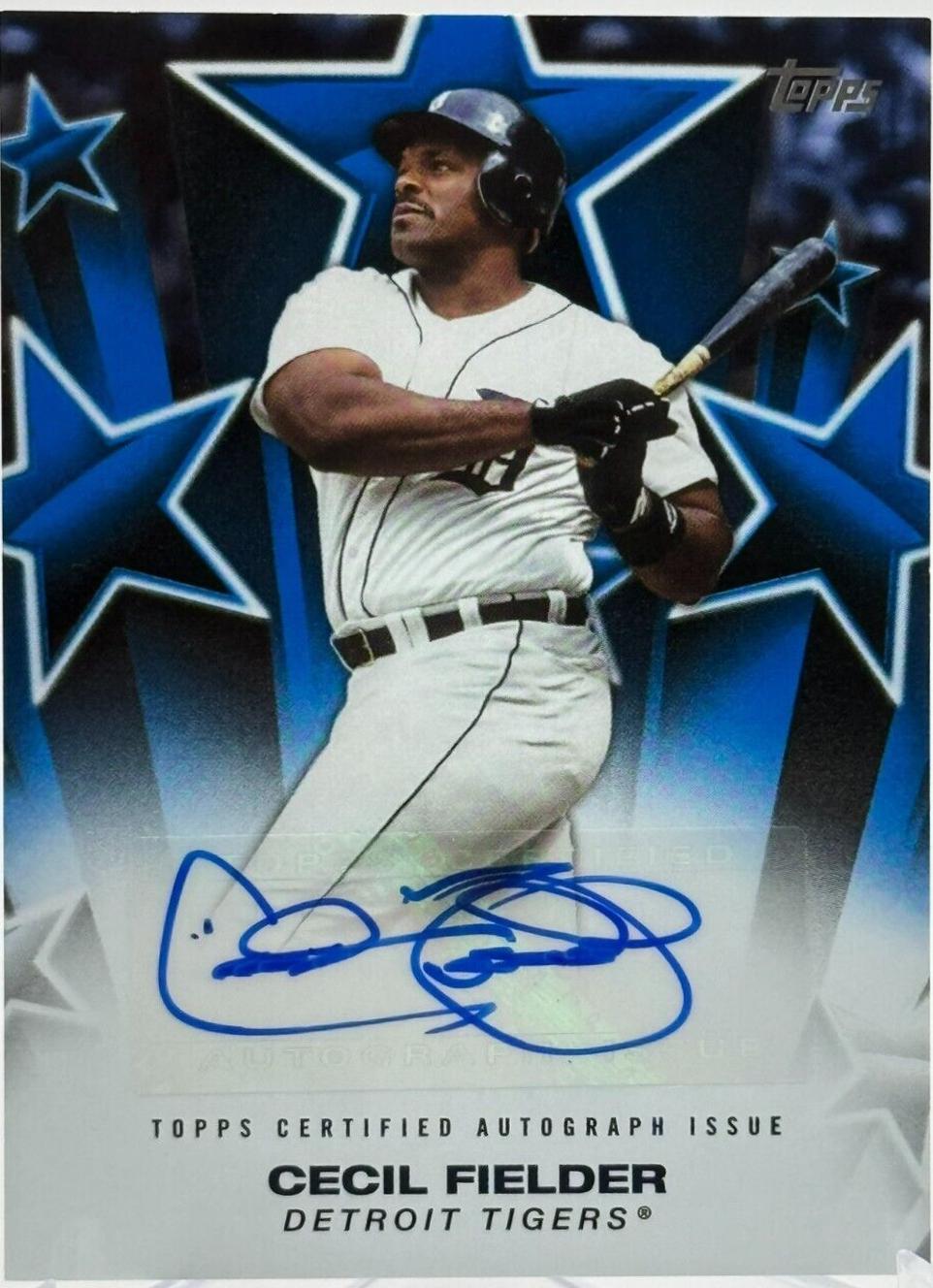 Cecil Fielder [Blue] #BSA-CFI