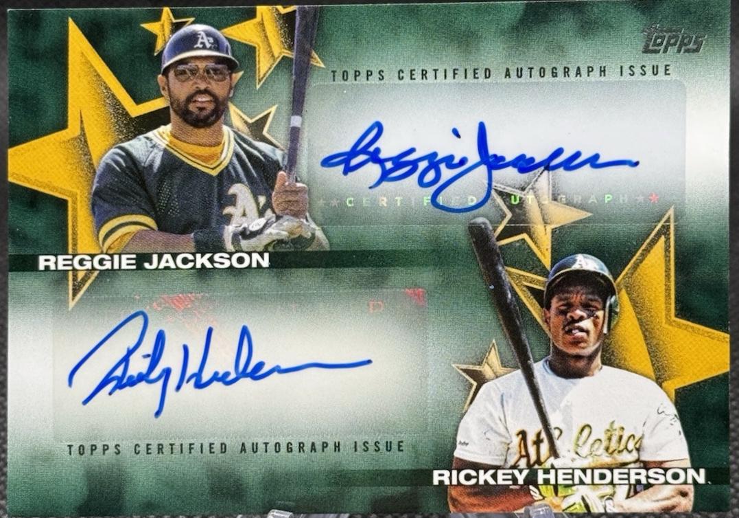 Reggie Jackson / Rickey Henderson #BSDA-JAH