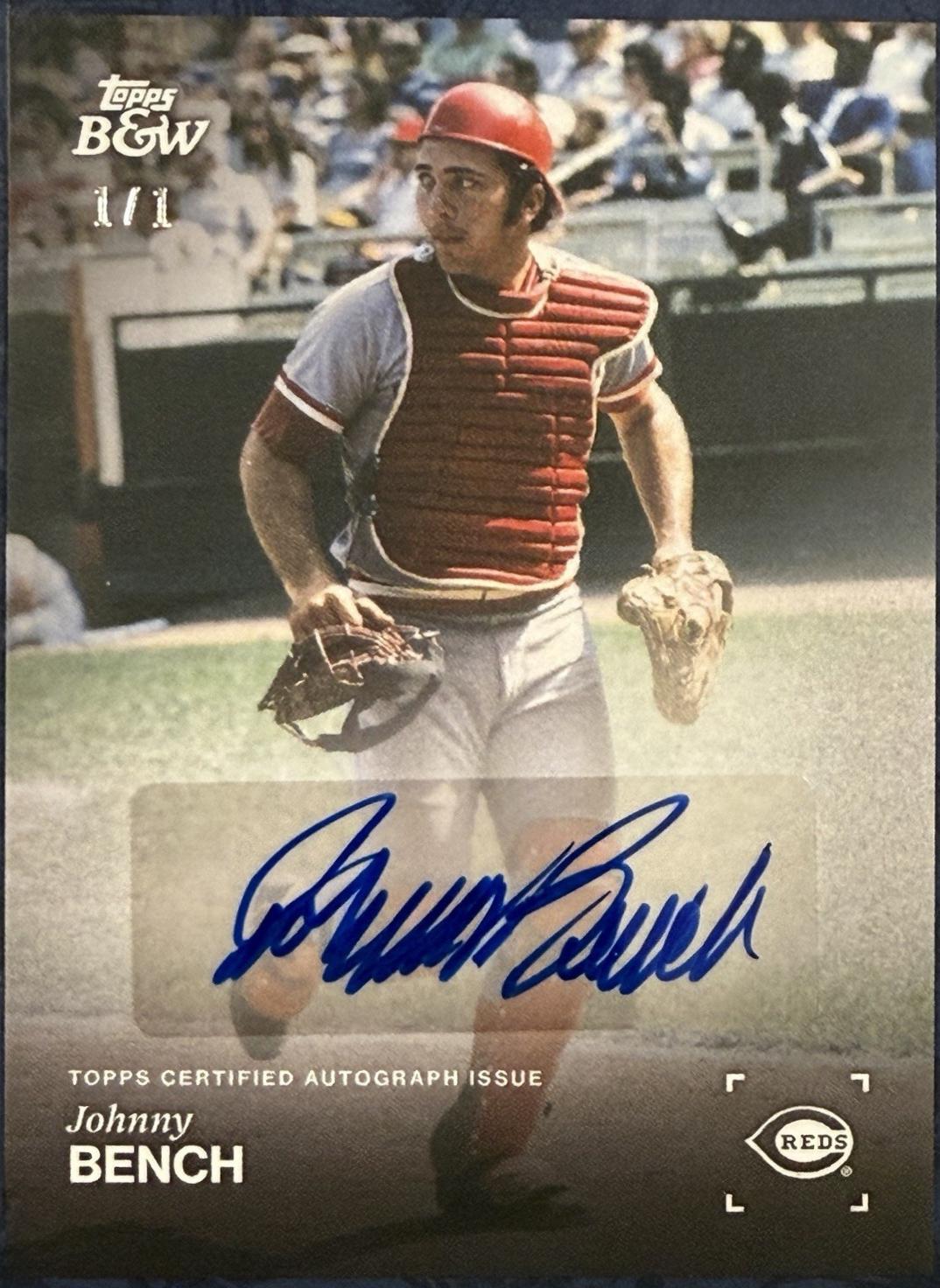 Johnny Bench [Full-Color Autograph] #66