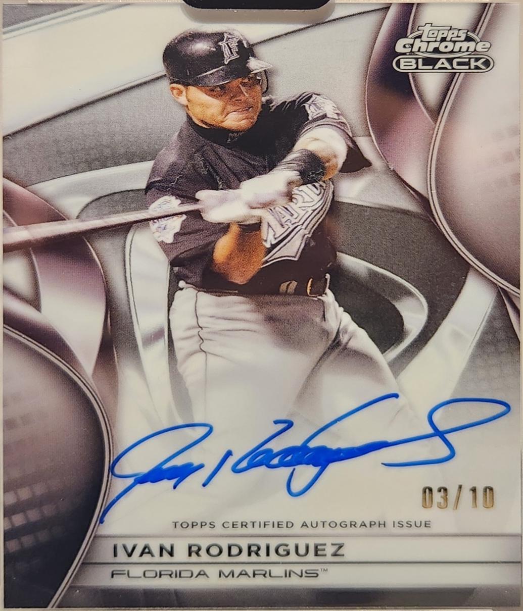 Ivan Rodriguez [White Refractor] #CBA-IR
