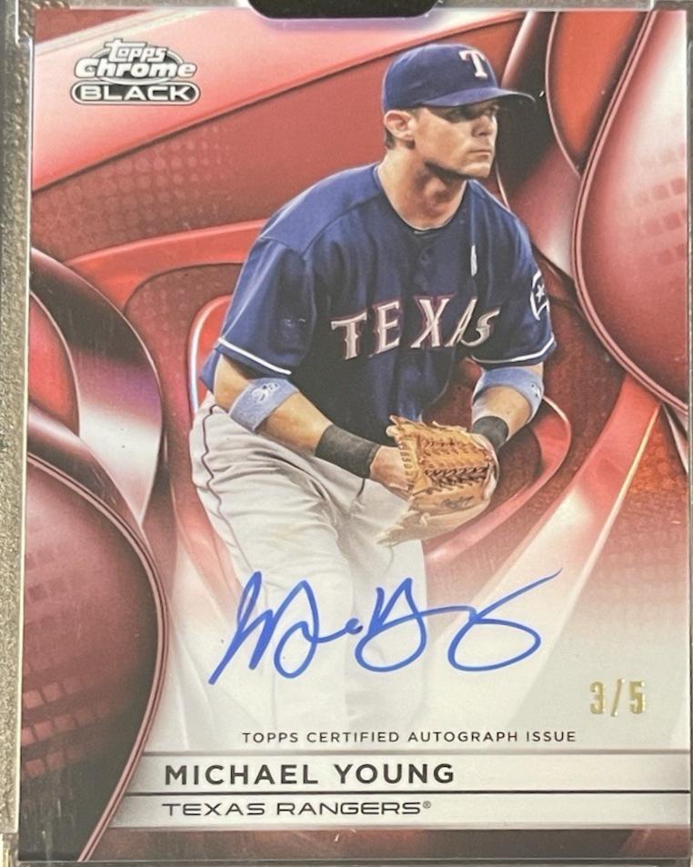 Michael Young [Red Refractor] #CBA-MY