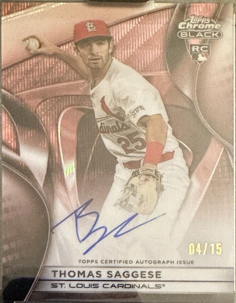 Thomas Saggese [Rose Gold Wave Refractor] #CBA-TSA