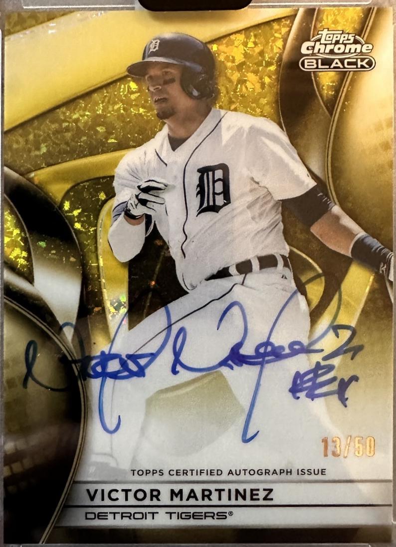 Victor Martinez [Gold Mini Diamond Refractor] #CBA-VM