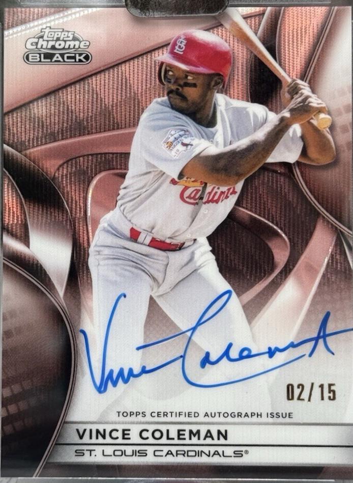 Vince Coleman [Rose Gold Wave Refractor] #CBA-VC