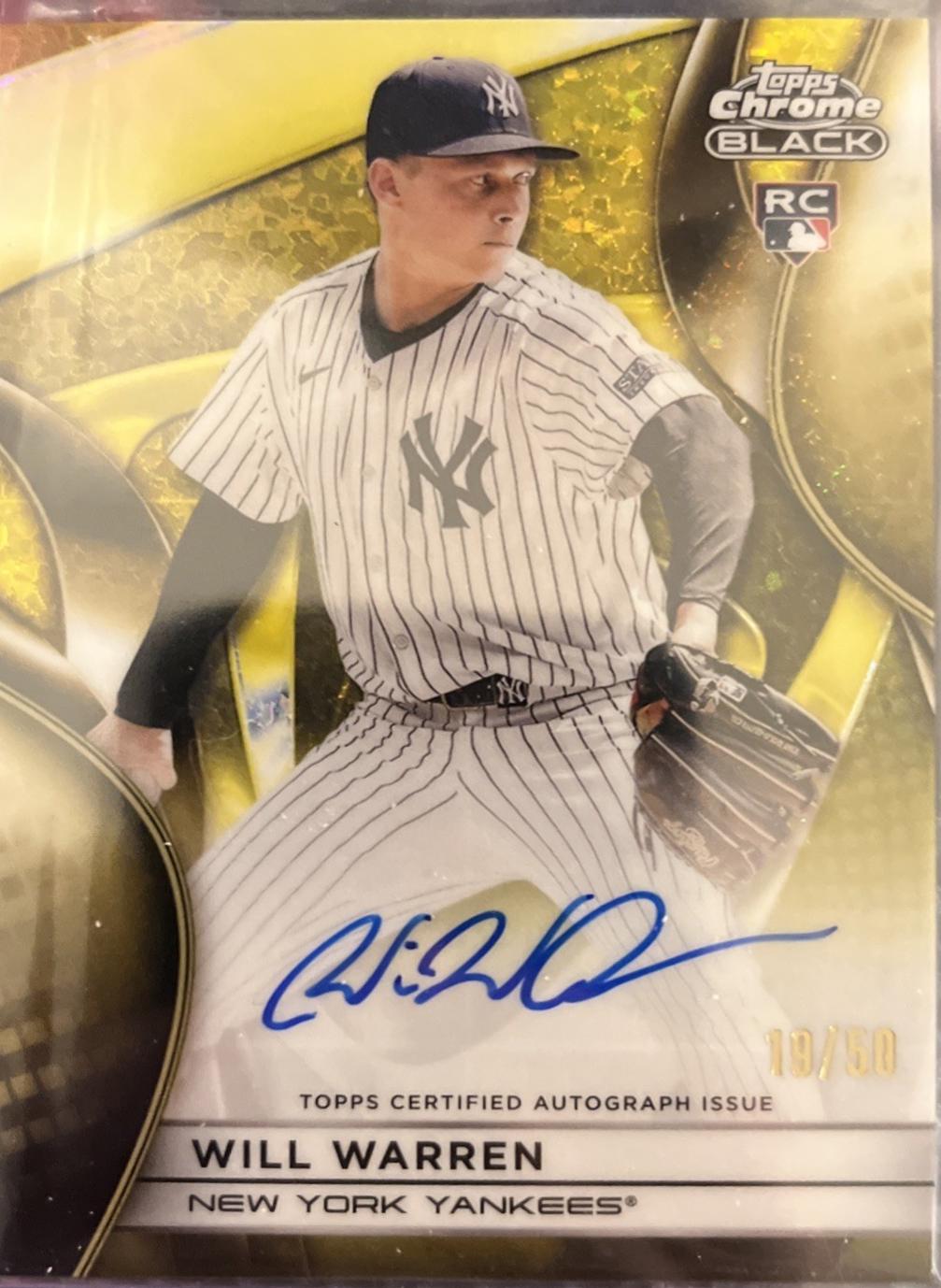 Will Warren [Gold Mini Diamond Refractor] #CBA-WWA