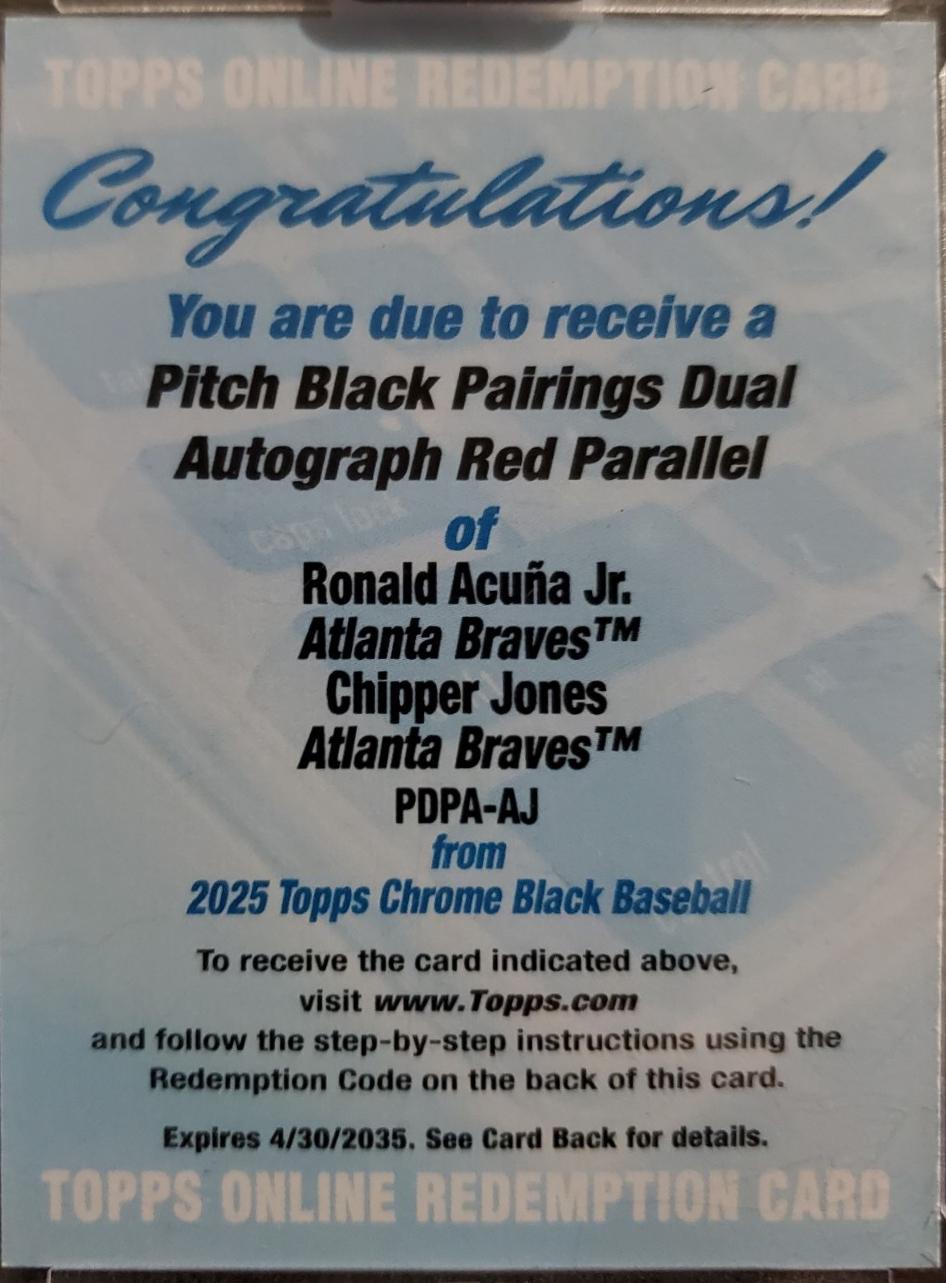 Chipper Jones / Ronald Acuna Jr. #PDPA-AJ