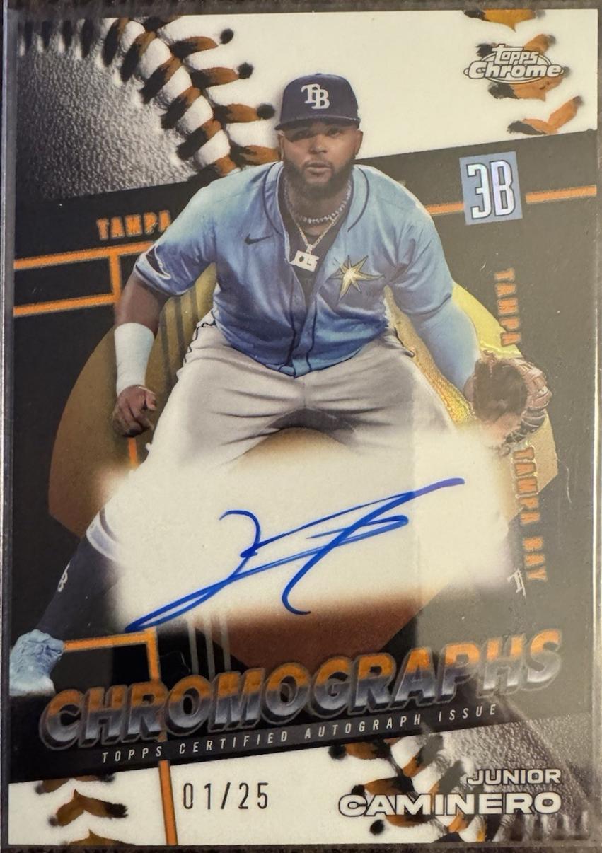 Junior Caminero [Orange Refractor] #CHR-JC