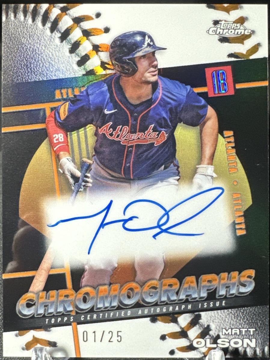 Matt Olson [Black Refractor] #CHR-MOL