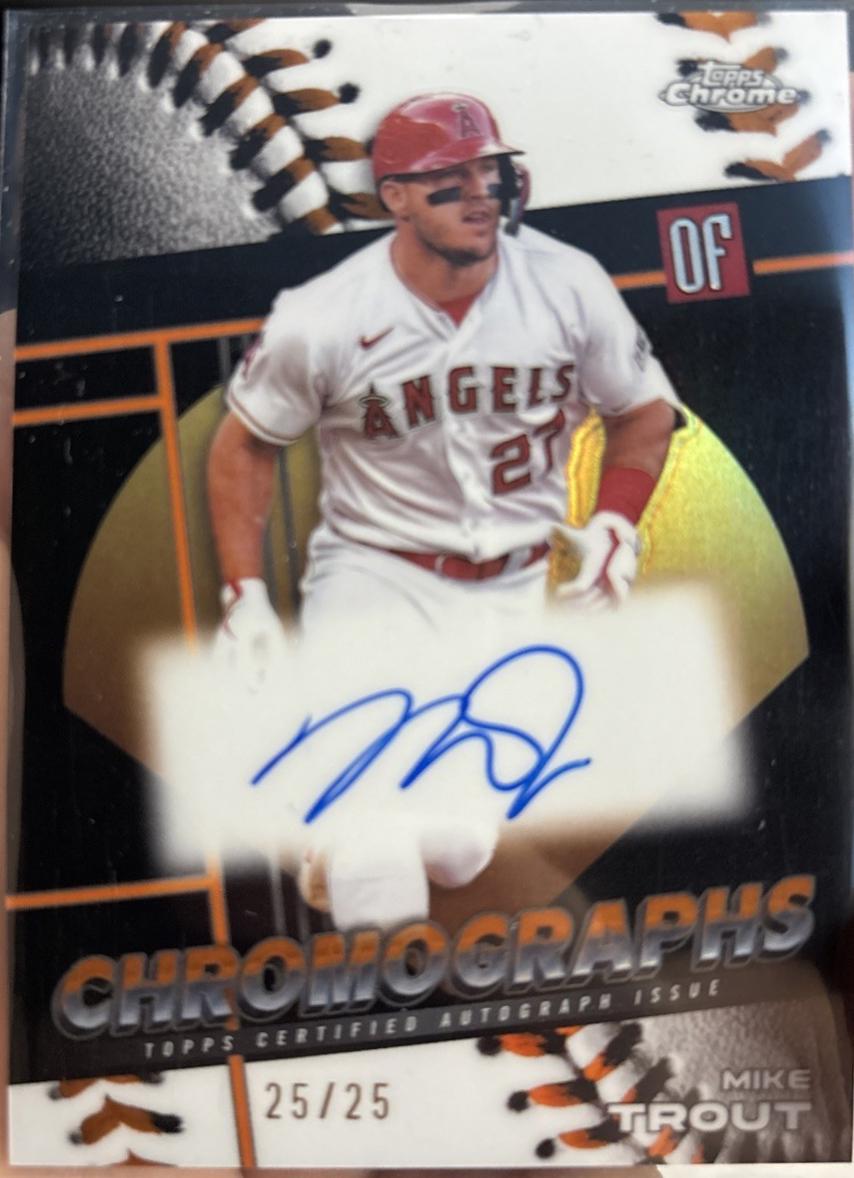 Mike Trout [Orange Refractor] #CHR-MT
